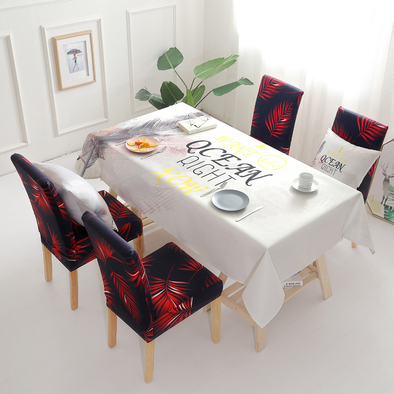 Jacquard Morrocan Rectangle Table Cloth Oil - Proof Spill- Proof and Water Resistance Washable Tablecloth, Decorative Fabric Table Cover for Outdoor and Indoor