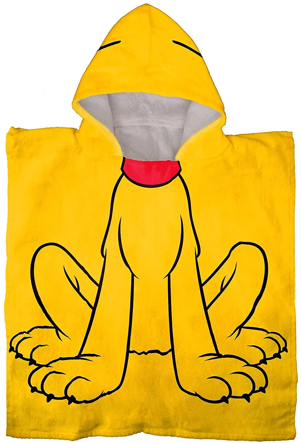 Kids Bath/Pool/Beach Hooded Poncho - Super Soft & Absorbent Cotton Towel, Measures 28 X 56 Inch