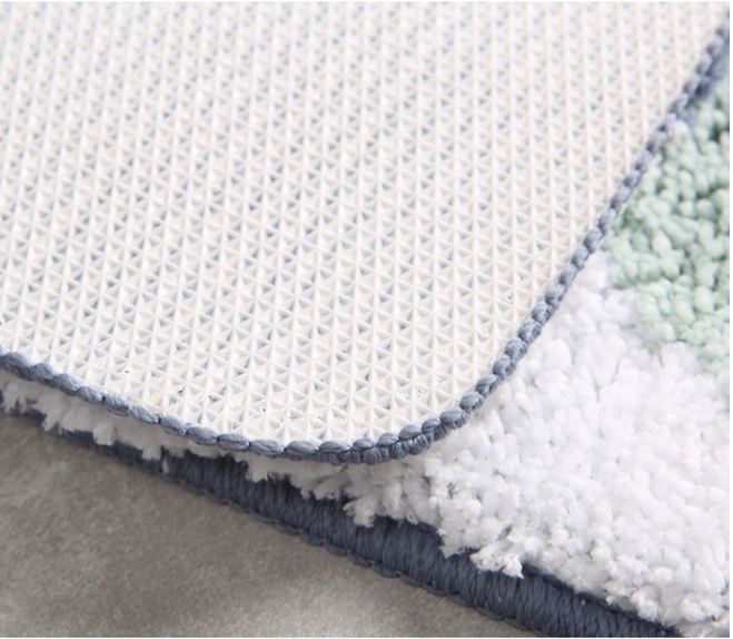Kitchen Shaggy Anti-Slip Floor Mat Absorbent Luxury Soft Fluffy Carpet Bath Mat Bathroom Rug