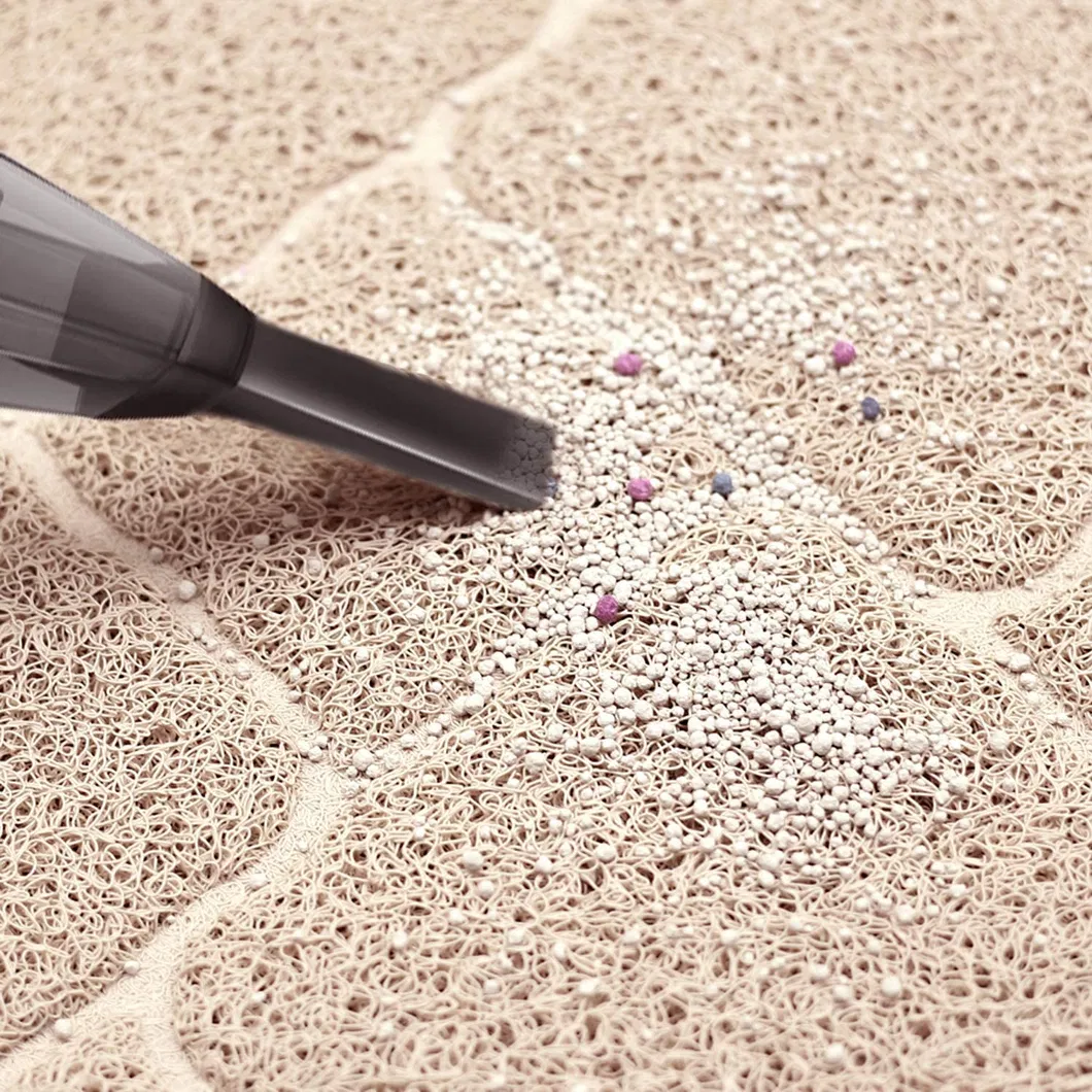 Kitty Litter Trapping Mess Mat Premium Durable Soft PVC Rug Litter Box Pad