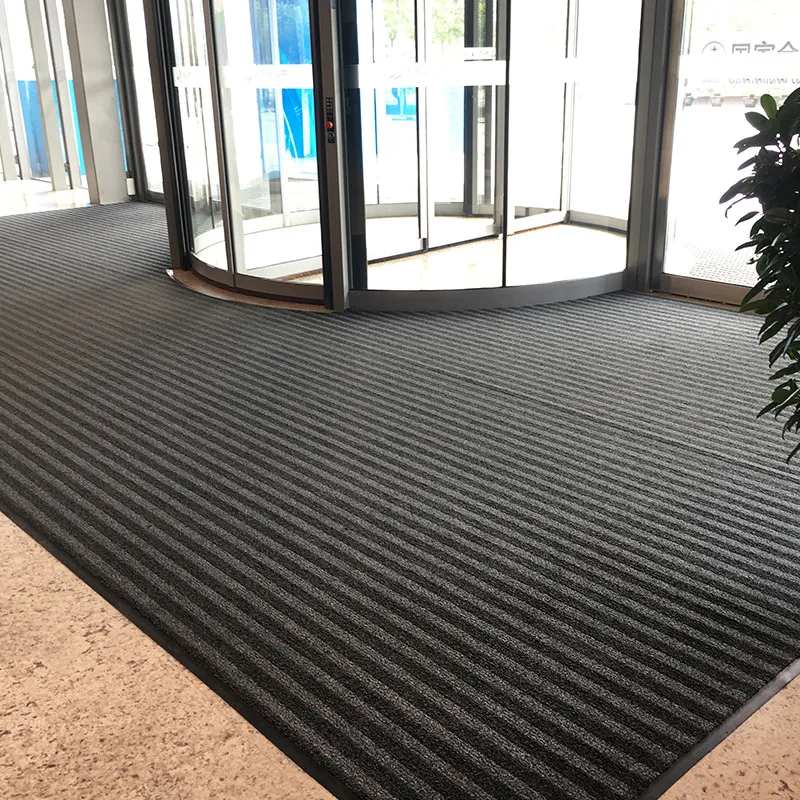 Large Size Outdoor Scraper Front Door Entrance Outside Doormat Dirt Debris Mud Trapper Low Profile Washable Carpet