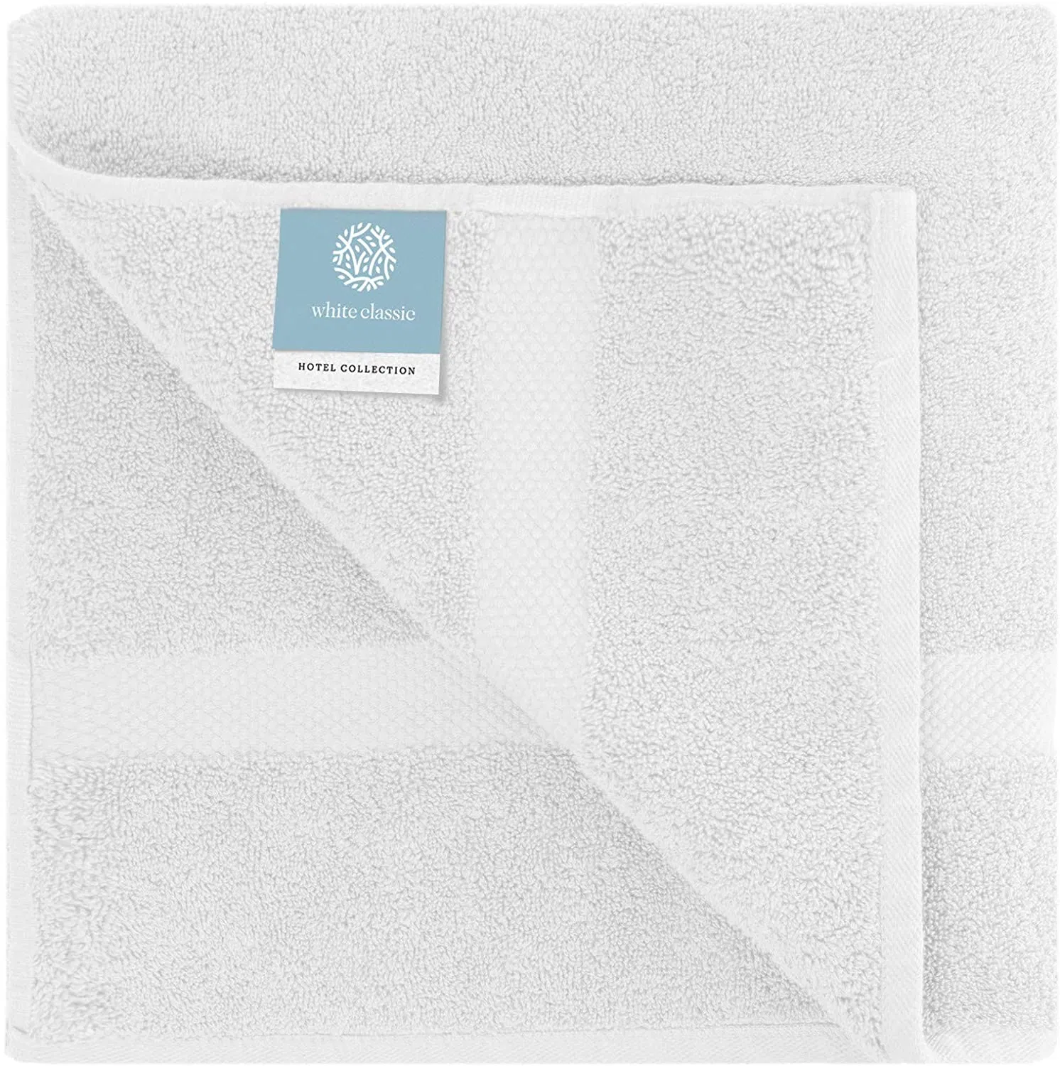 Luxury White Bath Towels Large - 700 GSM Circlet Egyptian Cotton Absorbent Hotel Bathroom Towel 27X54 Inch