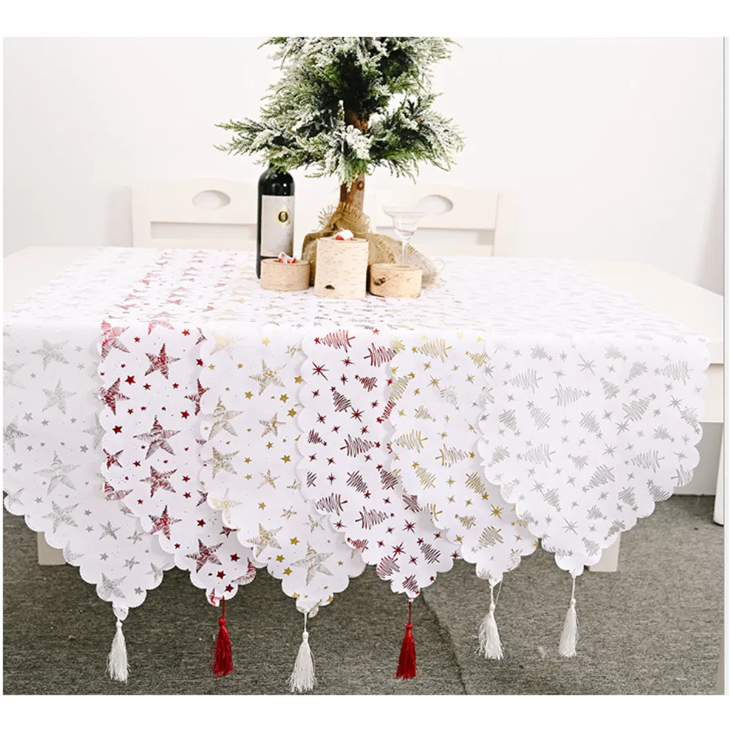Manufacturer Texpro 2021new Christmas Table Runner, Scandinavian Figurines Santa Gnome Decorative Table Linens Table Flag for Xmas Decoration Family Dinner