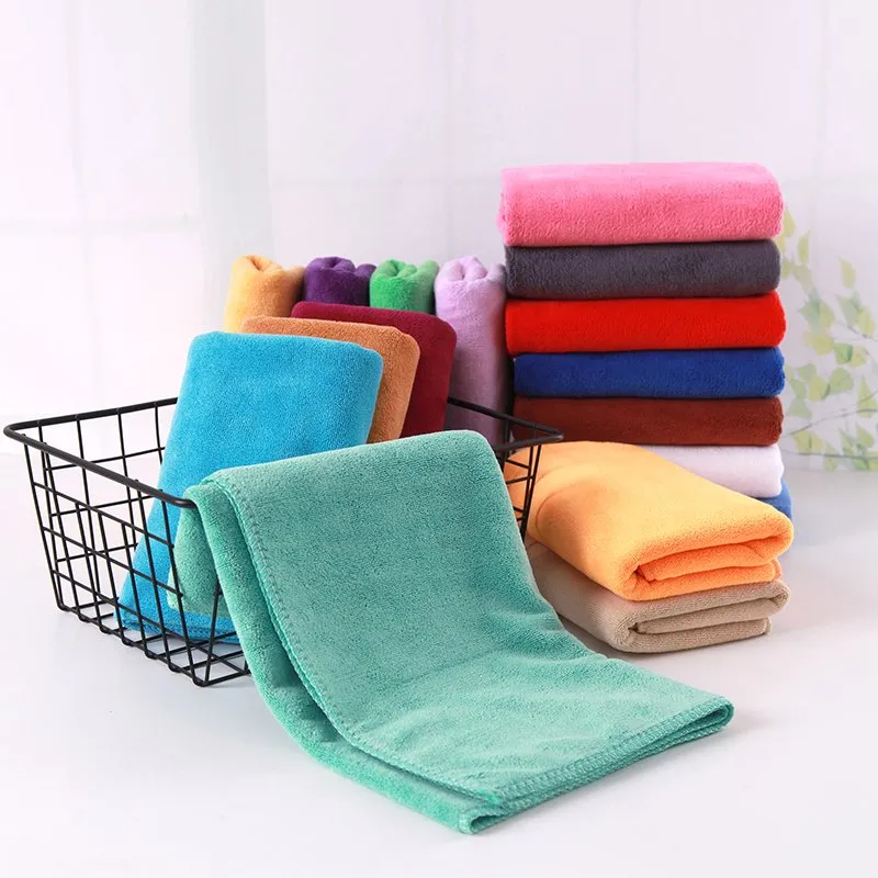Micro Fiber Plain Dyed Bath Towel