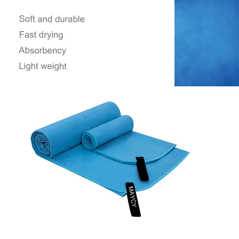 Microfiber Fast Drying Travel Yoga Gym Golf Towel, Sand Free Beach Fitness Bath Wrap Towel