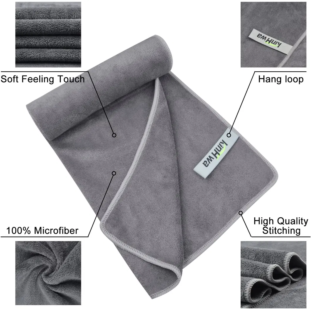 Microfiber Sports Gym Towel Fast Drying Fitness Sweat Towels Multi-Purpose Workout Towel for Men and Women 3 Pack 16inch X 31inch