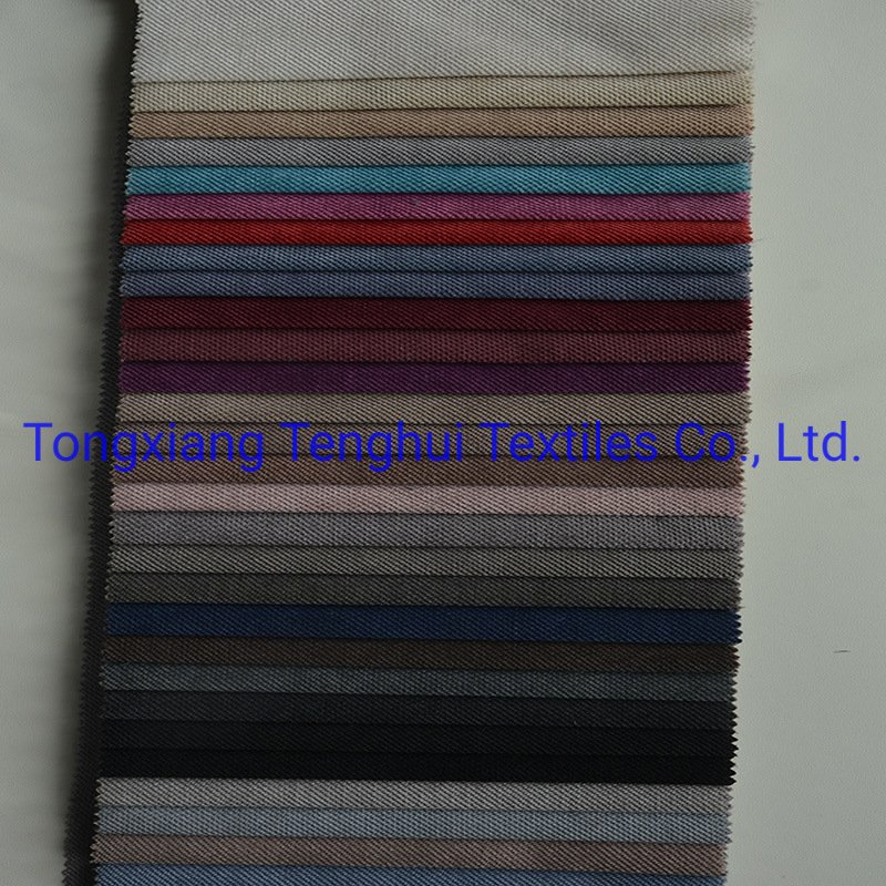 New Collection Popular Linen Looks Plain Fabric for Furniture Fabric Design