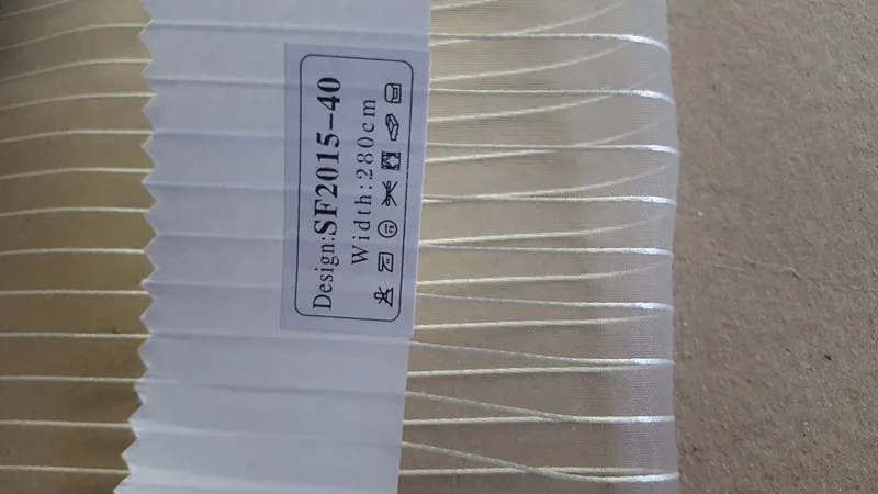 New Popular Project Stripe Cross Organza Sheer Curtain Fabric 008270