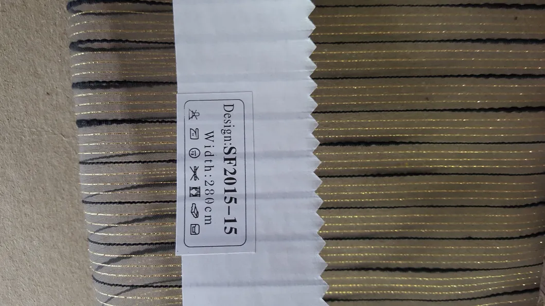 New Popular Project Stripe Organza Sheer Curtain Fabric 00822