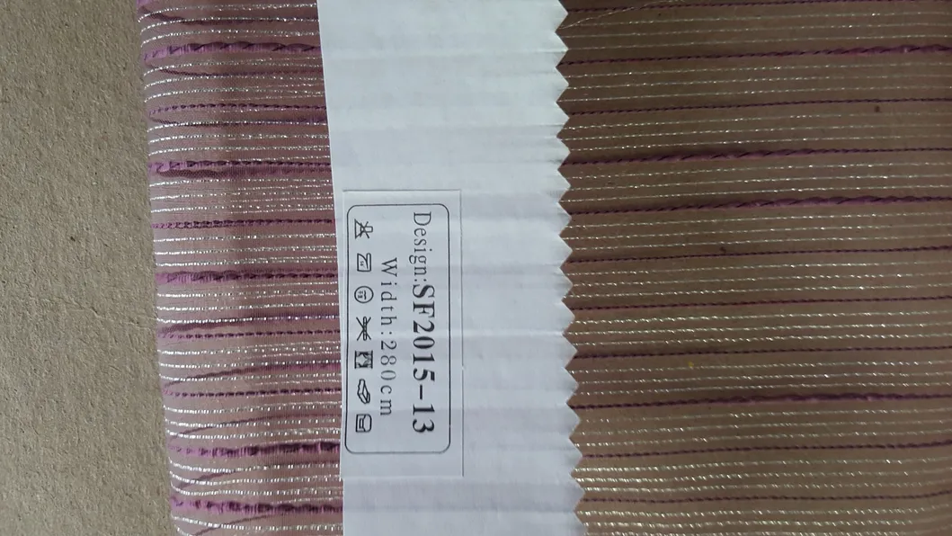 New Popular Project Stripe Organza Sheer Curtain Fabric 00822