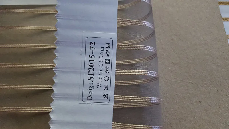 New Popular Project Stripe Organza Sheer Curtain Fabric 00823