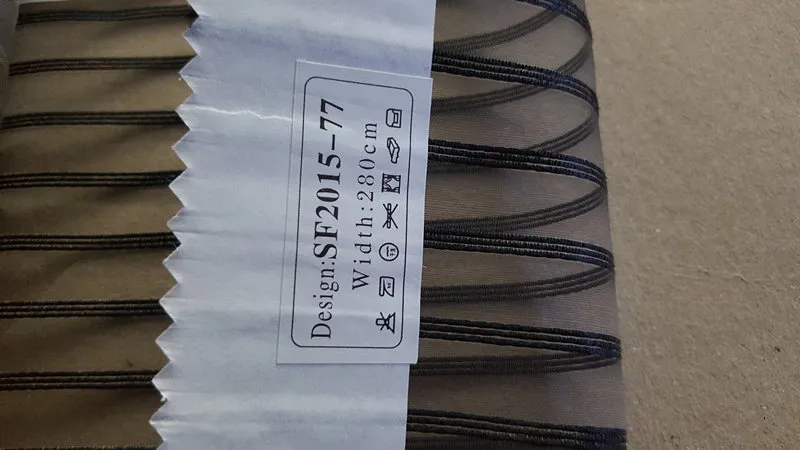 New Popular Project Stripe Organza Sheer Curtain Fabric 00823