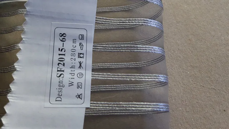New Popular Project Stripe Organza Sheer Curtain Fabric 00823