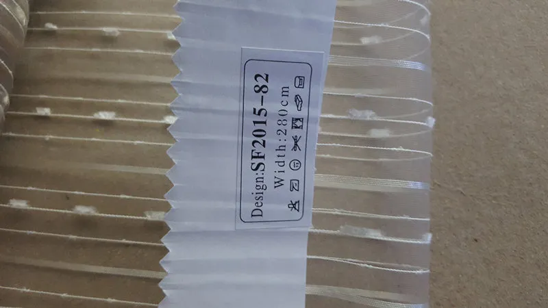 New Popular Project Stripe Organza Sheer Curtain Fabric 00823