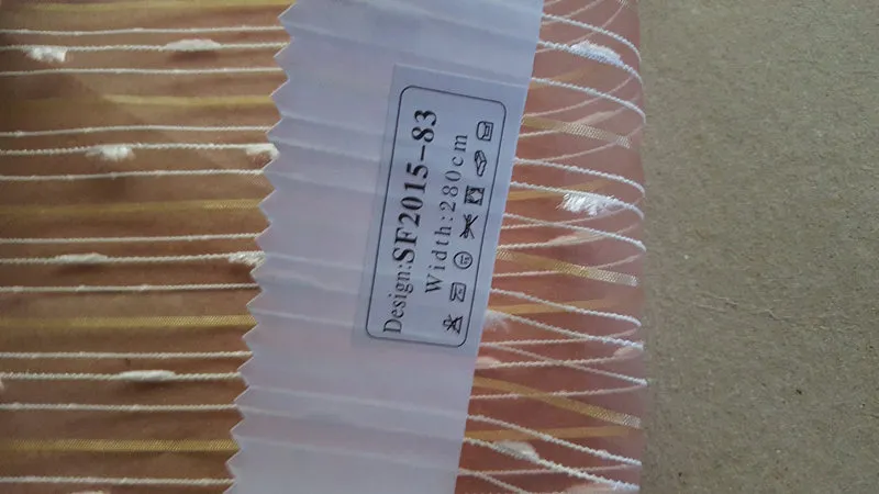 New Popular Project Stripe Organza Sheer Curtain Fabric 00823