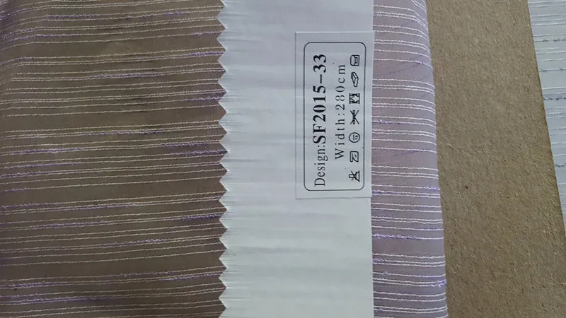 New Popular Project Stripe Organza Voile Sheer Curtain Fabric 008281