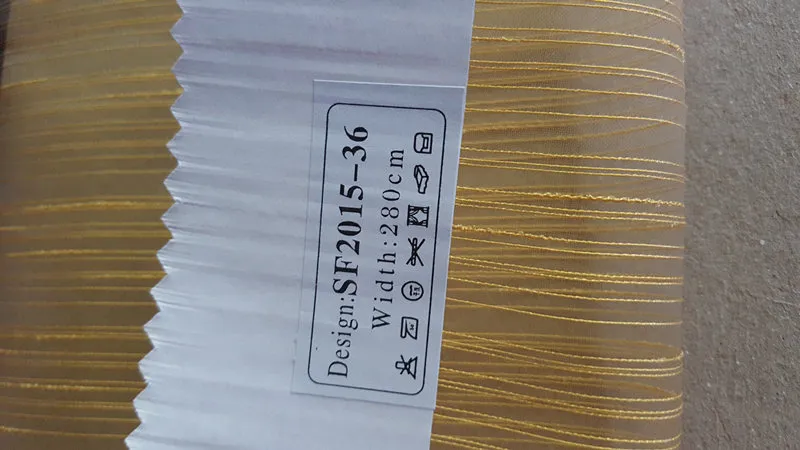 New Popular Project Stripe Organza Voile Sheer Curtain Fabric 008282
