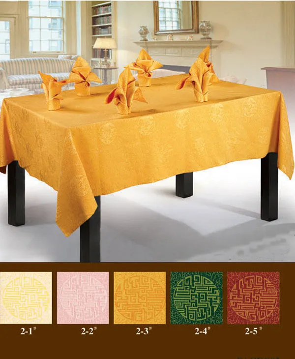 Nice Gold Table Linen Cover (FCX-535)