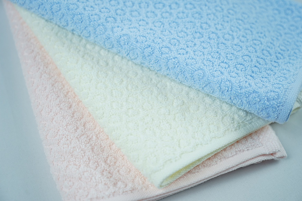 Now Product 21s Custom Logo 100% Cotton Blue Pink Yellow Face Bath Hand SPA Towels for Home Textile