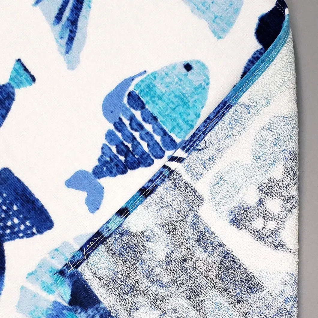 Personalized Beach Towels for Kids, 100% Absorbent Cotton, 30′′ X 60′′, Custom Beach Towel with Embroidered Name (Flamingo)