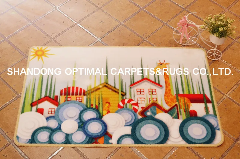 Personalized Indoor Outdoor Floor Entrance Machine Washable Door Mat 50 X 80cm