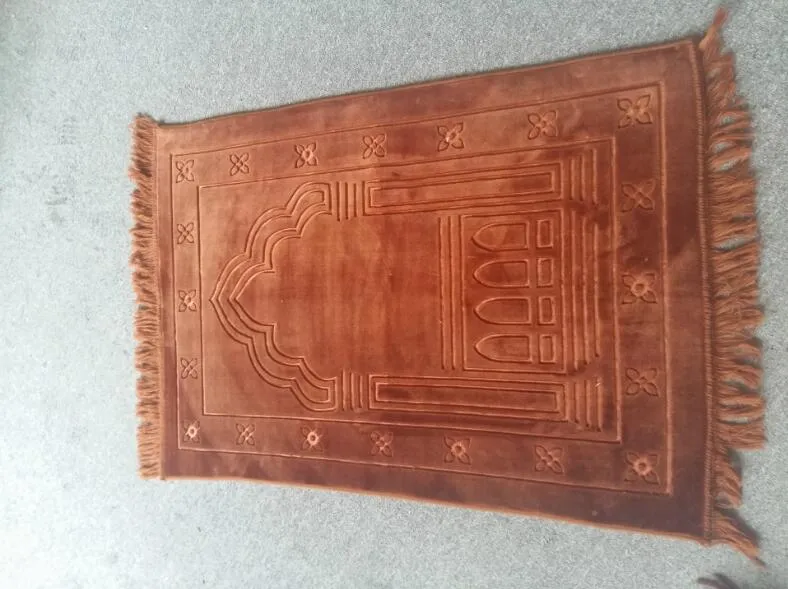 Polyester Mink Muslim Islamic Prayer Rug Prayer Carpet Prayer Mat