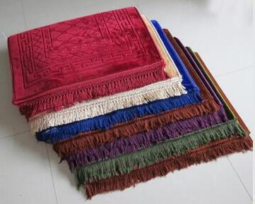 Polyester Mink Muslim Islamic Prayer Rug Prayer Carpet Prayer Mat