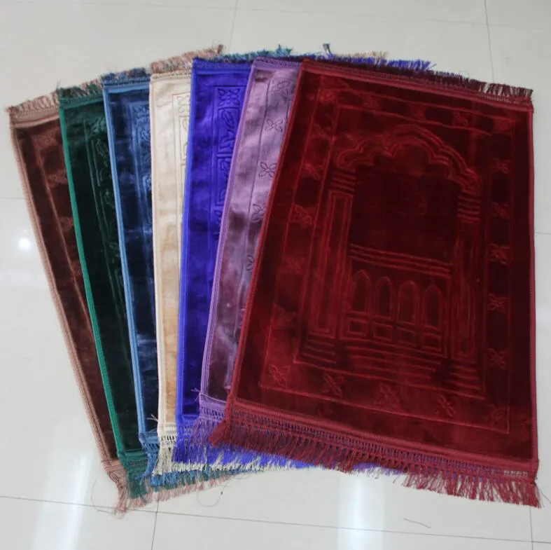 Polyester Mink Muslim Islamic Prayer Rug Prayer Carpet Prayer Mat