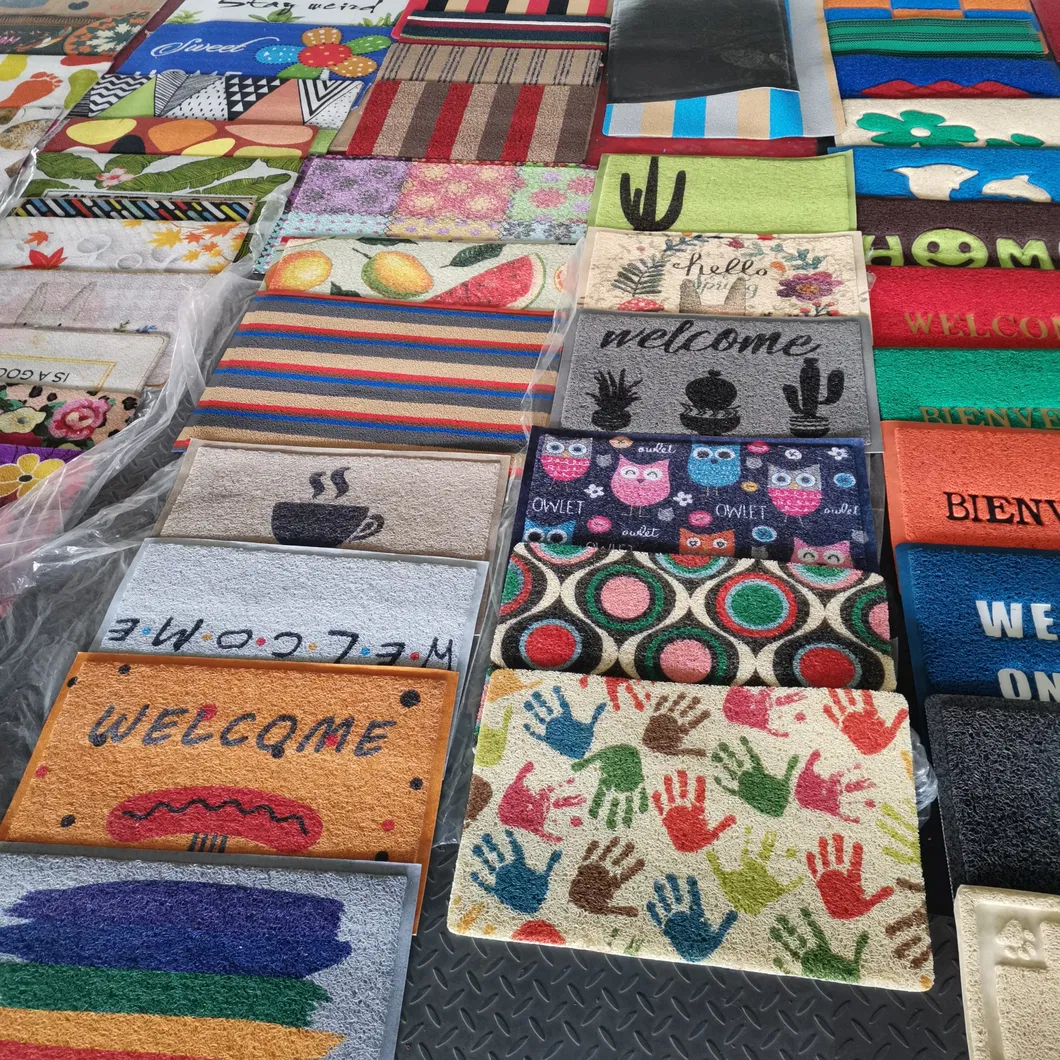 Popular Cartoon Custom Door Mat Household Carpet Toilet Entrance PVC Doormat