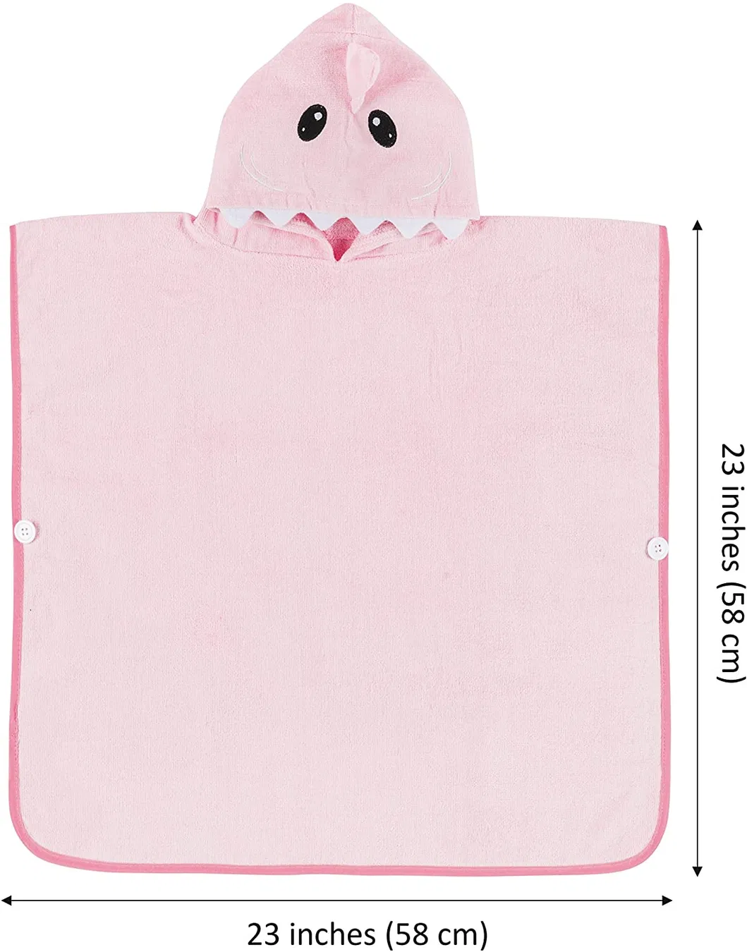 Premium Hooded Towel Poncho for Kids & Toddlers, Soft 100% Cotton, Ideal at Bath, Beach, Pool
