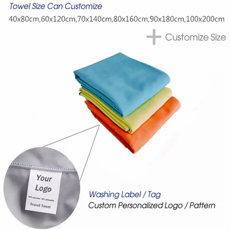 Printed Ethnic Style Microfiber Beach Easy Carry Towel