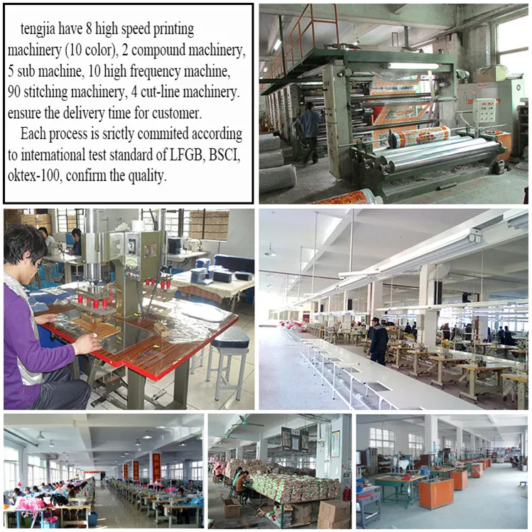 PVC /PEVA Printed Table Cloth with Nonwoven LFGB Oko-Tex 100 (TJ0425)