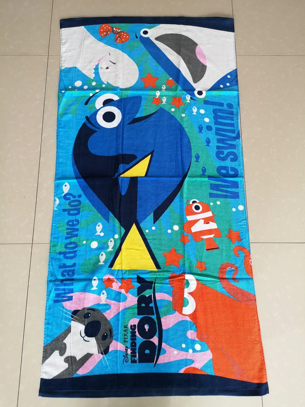 Quick Dry Mircofiber Beach Towel with Reactive Printing for Camping Use