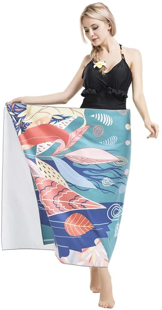 Quick Drying Lightweight Travel Towels Ultra Absorbent Sports Microfibre Beach Towel