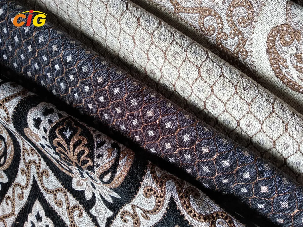 Rose Black Flock on Flock Fabric for Sofa Upholstery