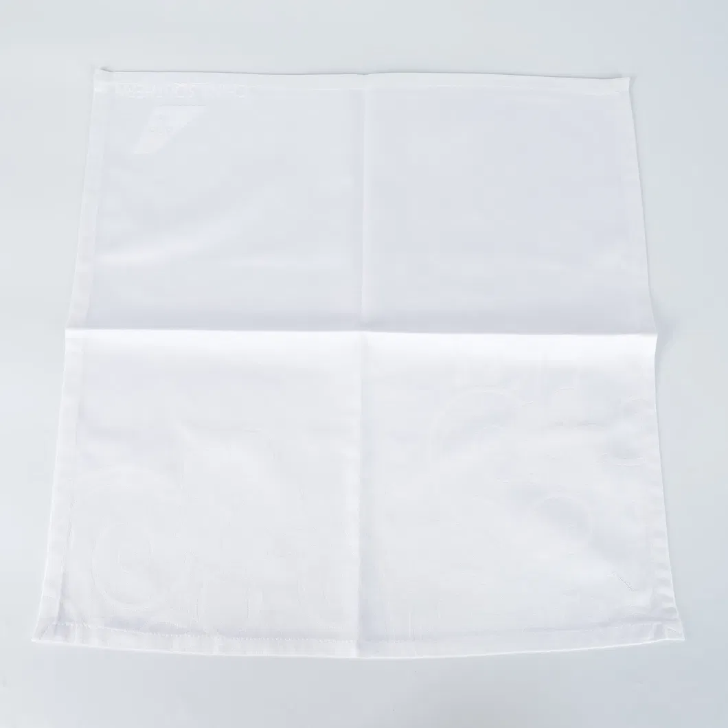 RPET 100%Cotton Embroidered Tablecloths/Napkin for Airline/Hotel