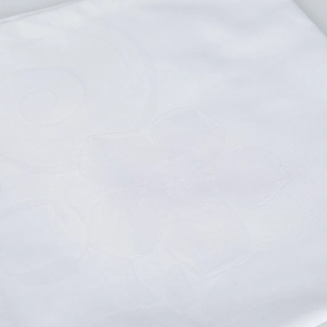 RPET 100%Cotton Embroidered Tablecloths/Napkin for Airline/Hotel
