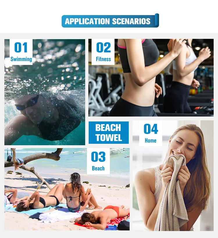 RPET 400GSM Microfiber Beach Towel