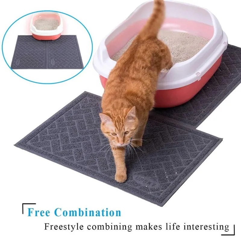 Scatter Control Premium Large Cat Litter Mat Litter Trapping Mat