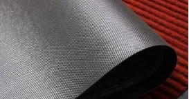 Seven Stripes Jacuqard Ribbed Polyester Carpet Mat with PVC Backing