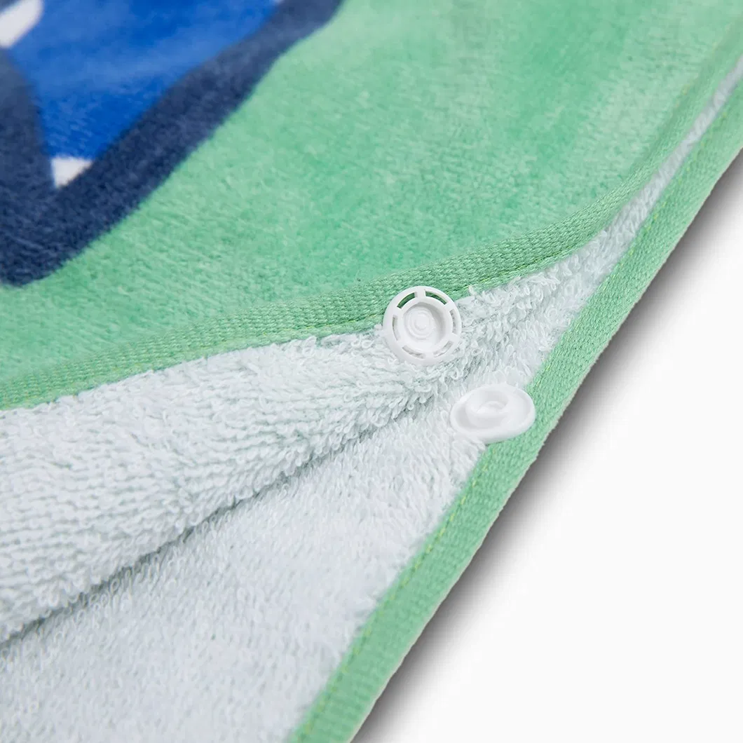 Small Shark Hooded Baby Towel - 100% Cotton Bath Towel