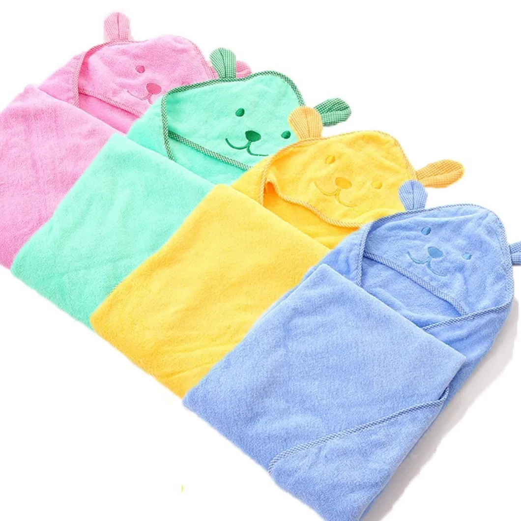 Soft and Thick 100% Cotton Baby Hooded Bath Towel Infant and Toddler