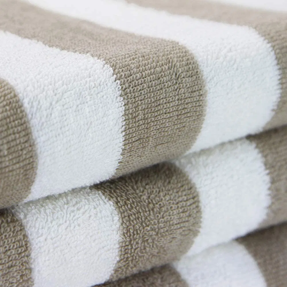 Striped Oversized Beach Towel Cotton Double Yarn Strength, Perfect Pool Beach Bath