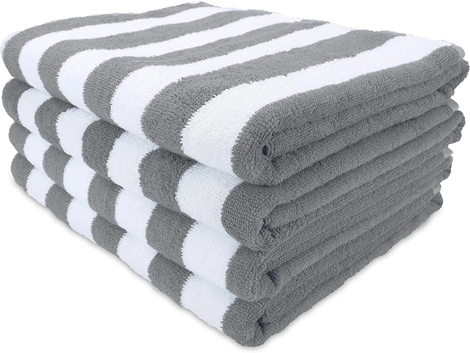 Striped Oversized Beach Towel Cotton Double Yarn Strength, Perfect Pool Beach Bath