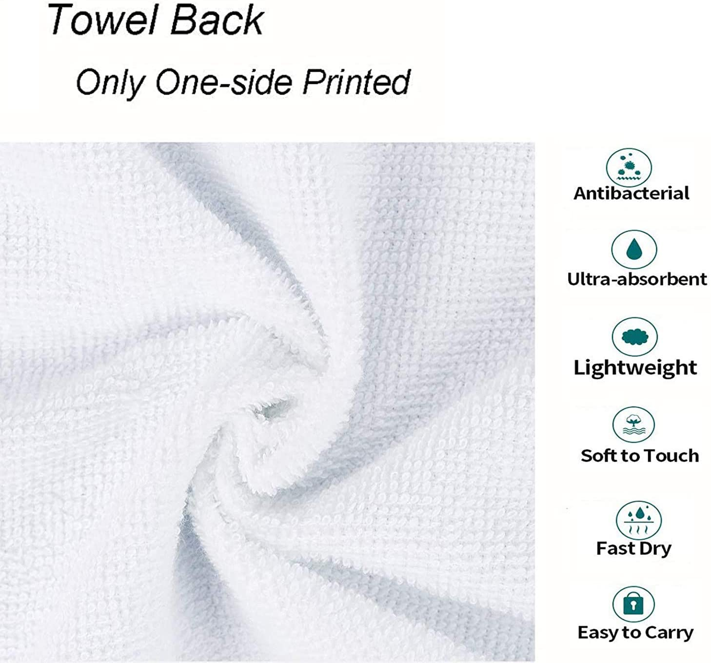 Summer Beach Palm Tree Seagull Soft Luxury Bath Towel for Beach Hand Hair Drying