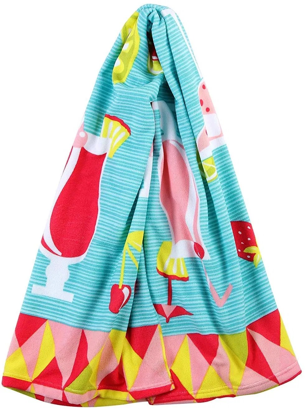 Ultra Soft Super Water Absorbent Multi-Purpose Microfiber Beach Towels for Adults Girls Women Kids