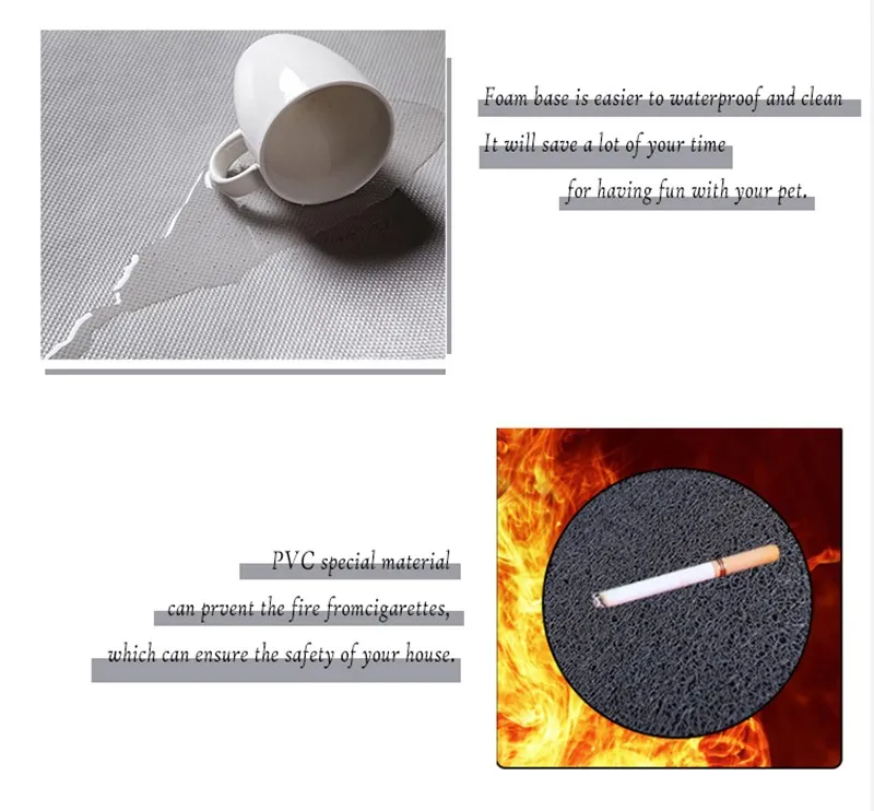 Water Absorb 100% Polyester Heavy Duty Dirt Trapping Plastic Floor Mats for Home