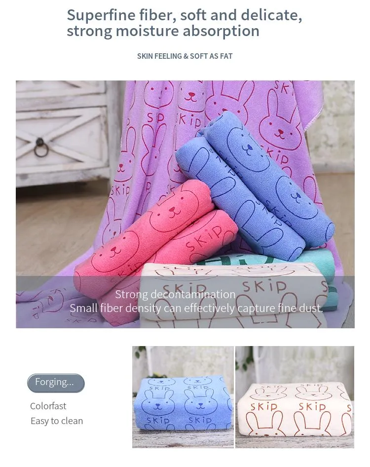 Water Absorption Hair Dry Body Cleaning Towel Children Adult Merchant Super Wholesale