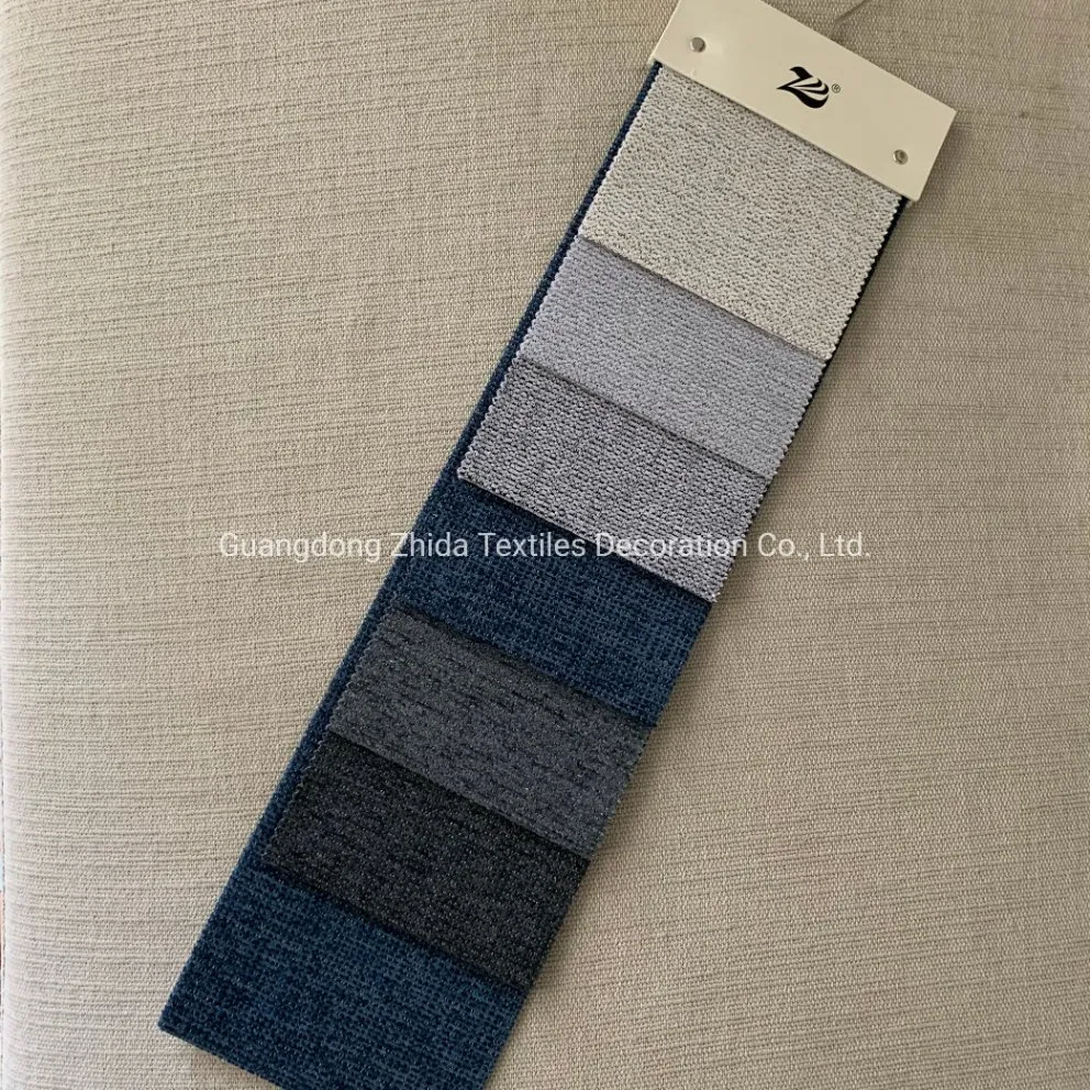 Weaving Chenille Fabric Two Tone Upholstery Furniture Sofa Cover Tela