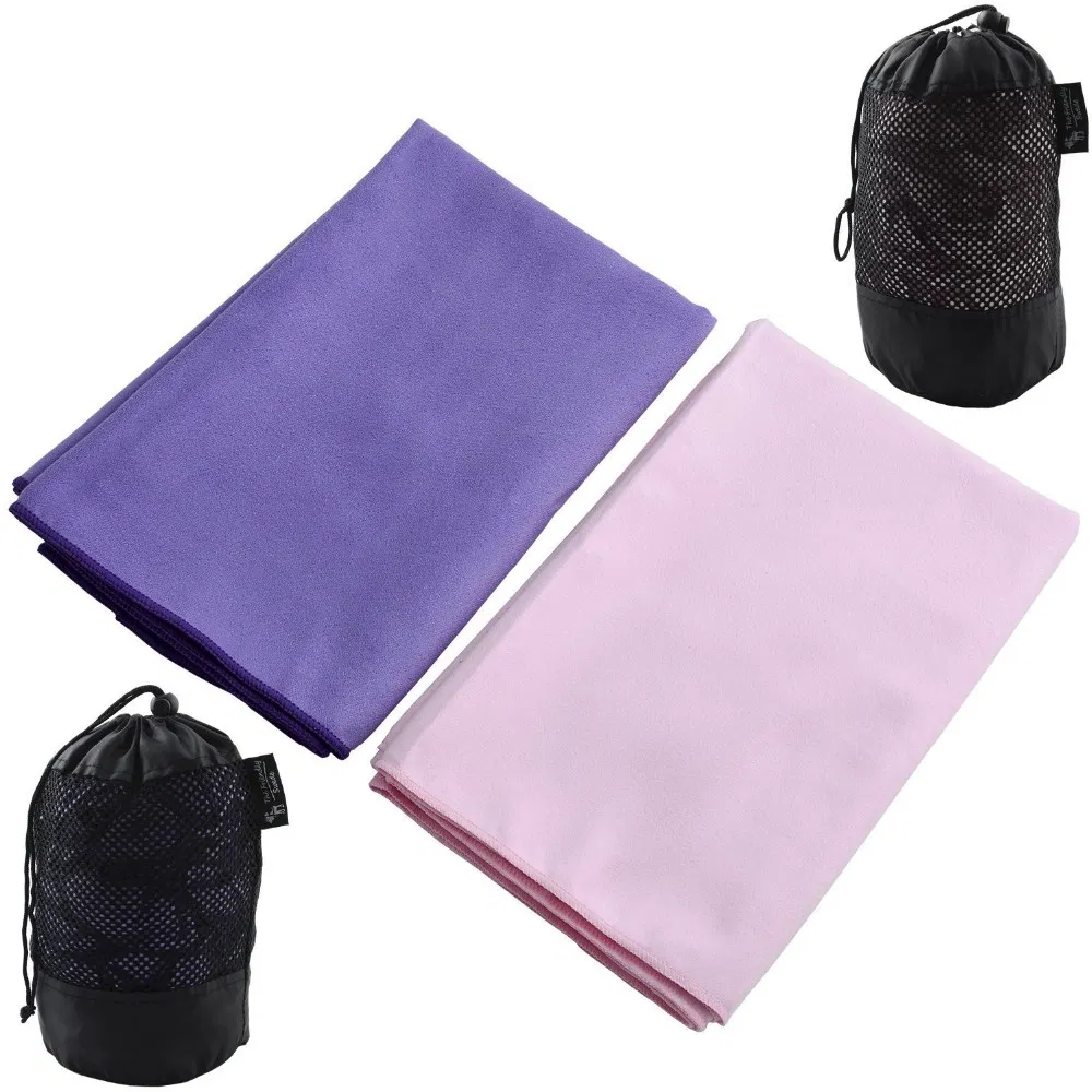 Wholesale Custom Embroidery Microfibre Sports Towel Whit Bag Microfiber Gym Towel Microfiber Towel